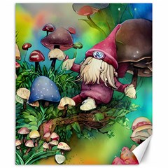 Vintage Flowery Mushroom Canvas 20  X 24  by GardenOfOphir