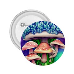 Woodsy Mushroom Forest Nature 2 25  Buttons by GardenOfOphir