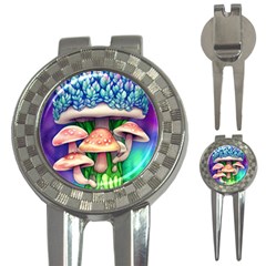 Woodsy Mushroom Forest Nature 3-in-1 Golf Divots by GardenOfOphir