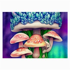 Woodsy Mushroom Forest Nature Large Glasses Cloth (2 Sides) by GardenOfOphir