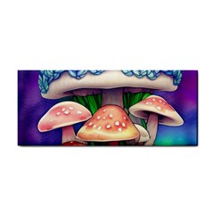 Woodsy Mushroom Forest Nature Hand Towel by GardenOfOphir