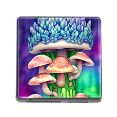 Woodsy Mushroom Forest Nature Memory Card Reader (square 5 Slot) by GardenOfOphir