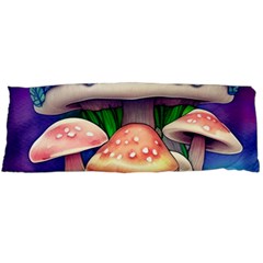 Woodsy Mushroom Forest Nature Body Pillow Case (dakimakura) by GardenOfOphir