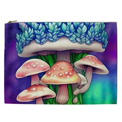 Woodsy Mushroom Forest Nature Cosmetic Bag (xxl) by GardenOfOphir