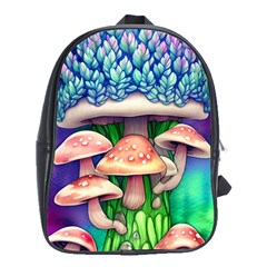 Woodsy Mushroom Forest Nature School Bag (xl) by GardenOfOphir