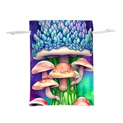 Woodsy Mushroom Forest Nature Lightweight Drawstring Pouch (s) by GardenOfOphir