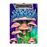 Woodsy Mushroom Forest Nature A5 Acrylic Clipboard Front