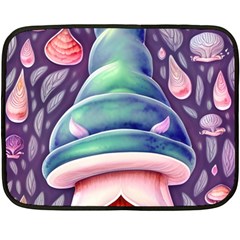 Mushroom Core Fleece Blanket (mini) by GardenOfOphir