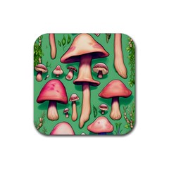 Forest Fairy Core Rubber Coaster (square) by GardenOfOphir