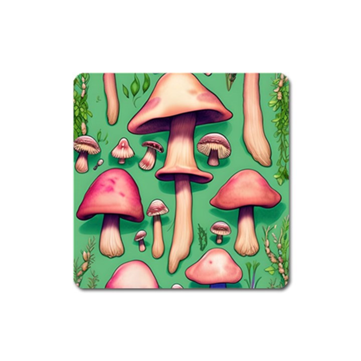 Forest Fairy Core Square Magnet