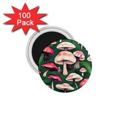 Foraging In The Mushroom Zone 1 75  Magnets (100 Pack)  by GardenOfOphir