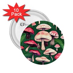 Foraging In The Mushroom Zone 2 25  Buttons (10 Pack)  by GardenOfOphir