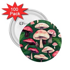 Foraging In The Mushroom Zone 2 25  Buttons (100 Pack)  by GardenOfOphir