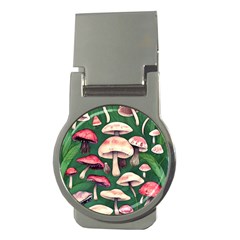 Foraging In The Mushroom Zone Money Clips (round)  by GardenOfOphir