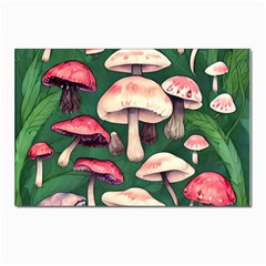 Foraging In The Mushroom Zone Postcard 4 x 6  (pkg Of 10) by GardenOfOphir