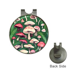 Foraging In The Mushroom Zone Hat Clips With Golf Markers by GardenOfOphir