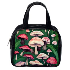 Foraging In The Mushroom Zone Classic Handbag (one Side) by GardenOfOphir