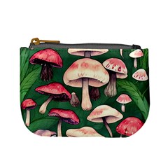 Foraging In The Mushroom Zone Mini Coin Purse by GardenOfOphir