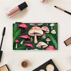 Foraging In The Mushroom Zone Cosmetic Bag (small) by GardenOfOphir