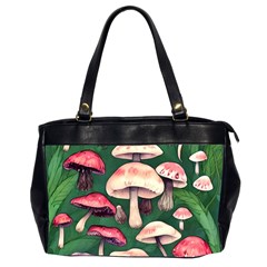 Foraging In The Mushroom Zone Oversize Office Handbag (2 Sides) by GardenOfOphir