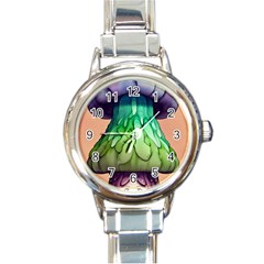 A Light Fantasy Round Italian Charm Watch by GardenOfOphir