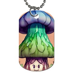 A Light Fantasy Dog Tag (one Side) by GardenOfOphir