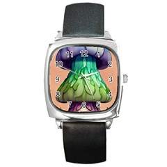 A Light Fantasy Square Metal Watch by GardenOfOphir