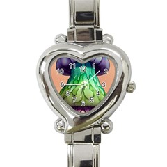 A Light Fantasy Heart Italian Charm Watch by GardenOfOphir