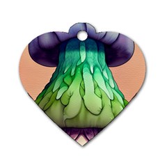 A Light Fantasy Dog Tag Heart (two Sides) by GardenOfOphir