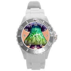 A Light Fantasy Round Plastic Sport Watch (l) by GardenOfOphir