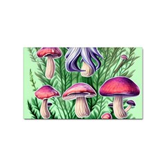 Mushroom Sticker Rectangular (100 Pack) by GardenOfOphir