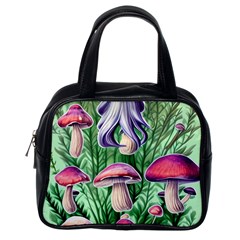 Mushroom Classic Handbag (one Side) by GardenOfOphir