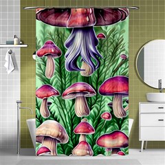 Mushroom Shower Curtain 48  X 72  (small)  by GardenOfOphir