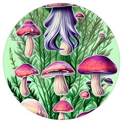 Mushroom Round Trivet by GardenOfOphir