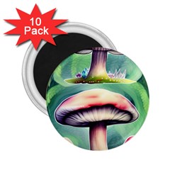 Vintage Mushroom 2 25  Magnets (10 Pack)  by GardenOfOphir