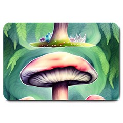 Vintage Mushroom Large Doormat by GardenOfOphir