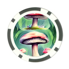 Vintage Mushroom Poker Chip Card Guard (10 Pack) by GardenOfOphir