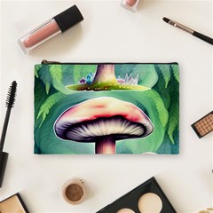 Vintage Mushroom Cosmetic Bag (medium) by GardenOfOphir