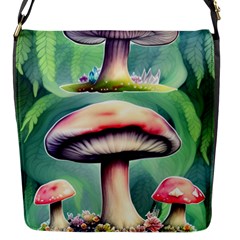 Vintage Mushroom Flap Closure Messenger Bag (s) by GardenOfOphir