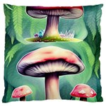 Vintage Mushroom Standard Premium Plush Fleece Cushion Case (One Side) Front