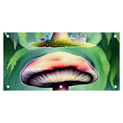 Vintage Mushroom Banner And Sign 6  X 3  by GardenOfOphir