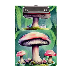 Vintage Mushroom A5 Acrylic Clipboard by GardenOfOphir