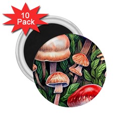 Rustic Mushroom 2 25  Magnets (10 Pack)  by GardenOfOphir