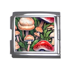 Rustic Mushroom Mega Link Italian Charm (18mm)