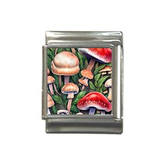 Rustic Mushroom Italian Charm (13mm)