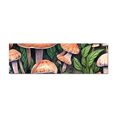 Rustic Mushroom Sticker (bumper) by GardenOfOphir