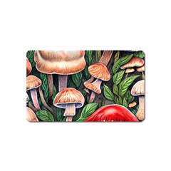 Rustic Mushroom Magnet (name Card) by GardenOfOphir