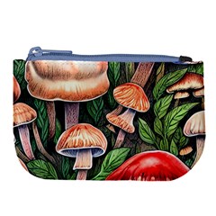 Rustic Mushroom Large Coin Purse by GardenOfOphir