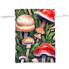 Rustic Mushroom Lightweight Drawstring Pouch (xl) by GardenOfOphir