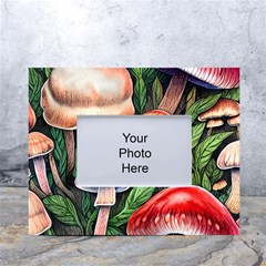 Rustic Mushroom White Tabletop Photo Frame 4 x6 